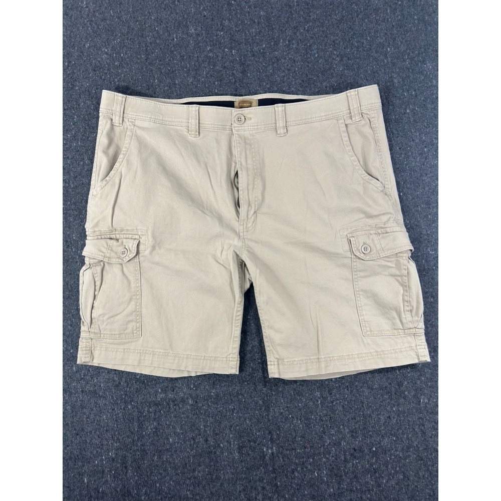Foundry Comfort Stretch Mens Cargo Shorts Size 50 Khaki